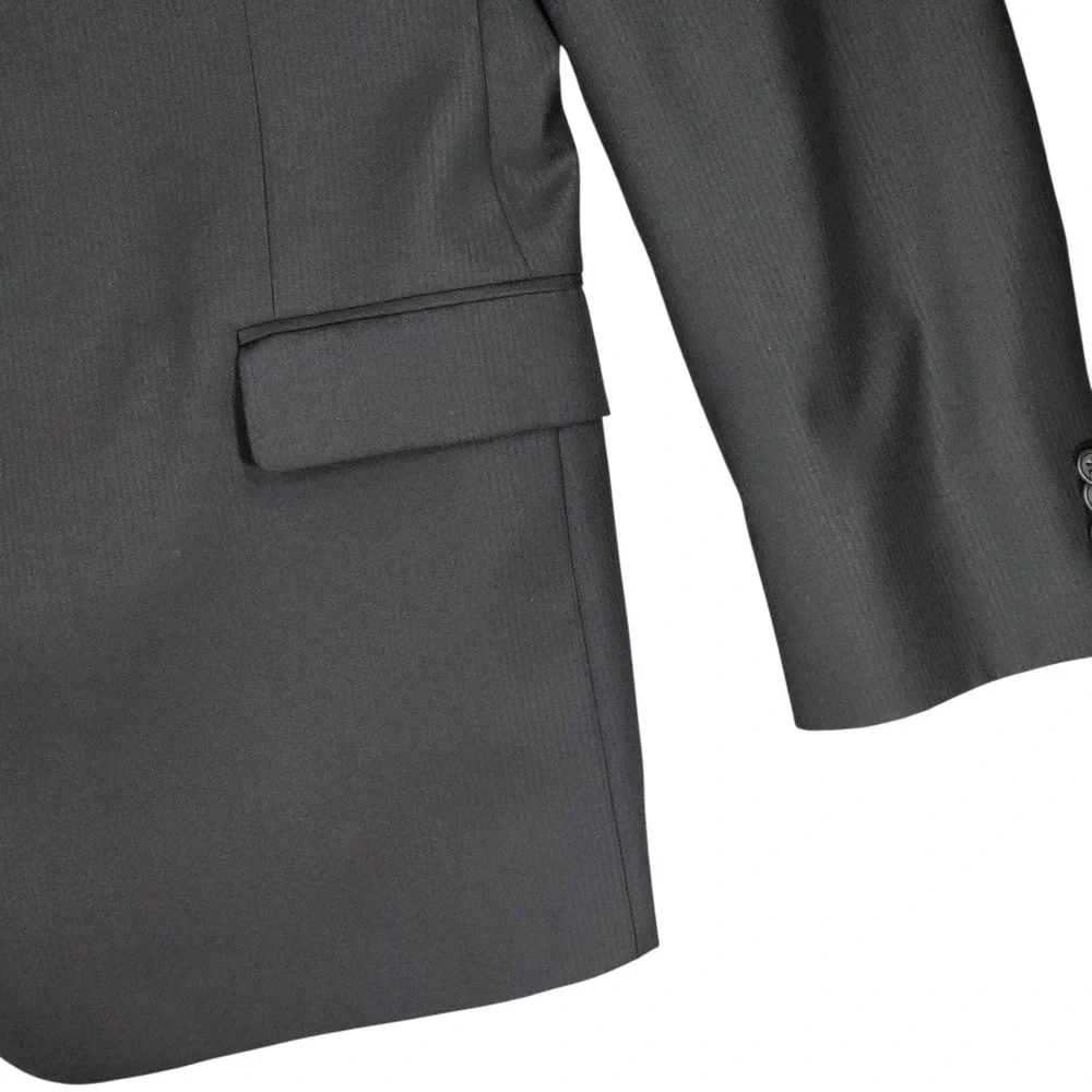 Joseph Abboud Loro Piana Blazer 48L Mens Black Super 120s Suit Jacket Sport Coat